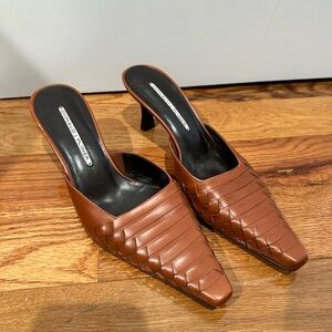 Donald J. Pliner Women's Tan Woven Mules